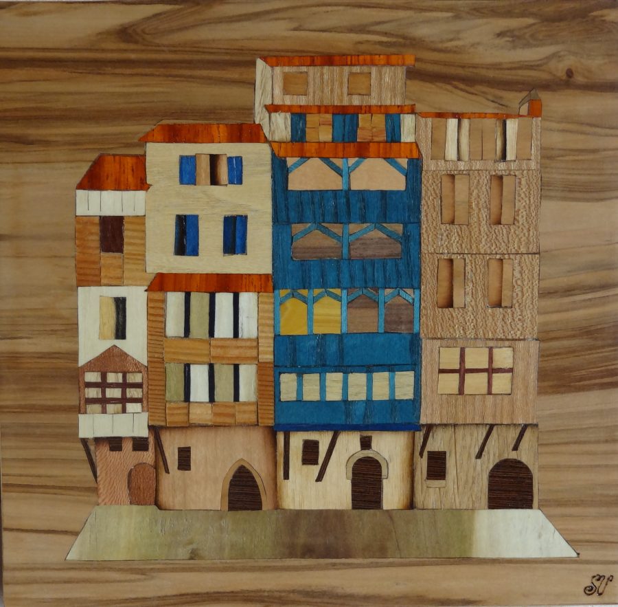 Maison bleue sur l’Agoût